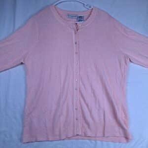 White Stag Pink Cardigan Sweater